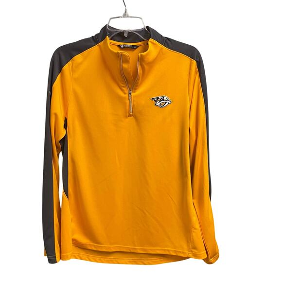 Levelwear Nashville Predators Quarter Zip Pullover Size Large Lightweight Sports - Picture 1 of 3